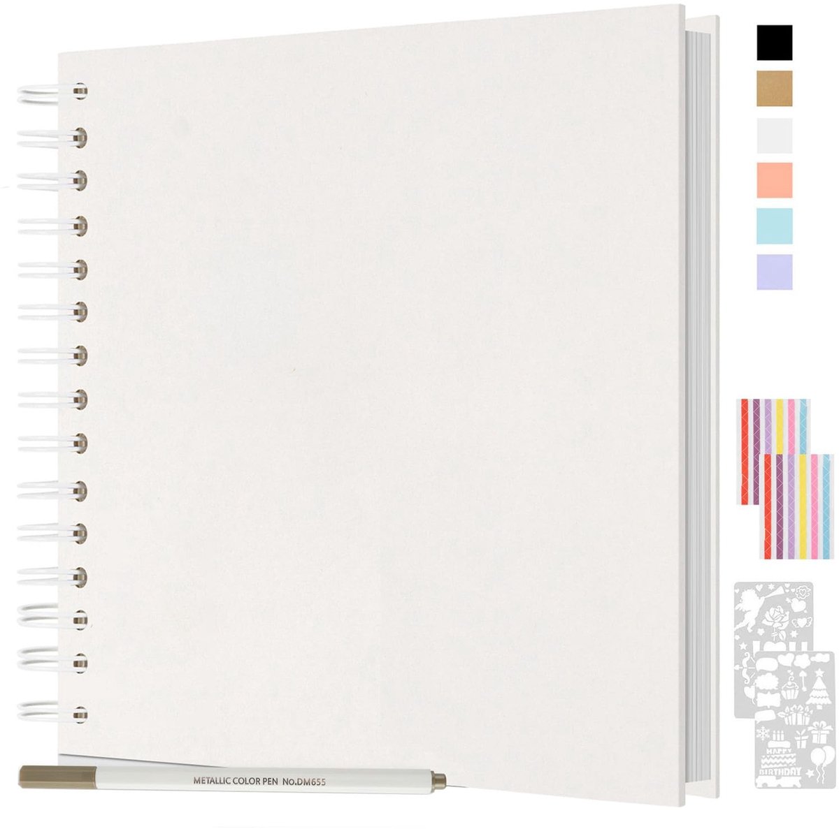 Omgoods - DIY Fotoalbum Scrapbook 24x24cm met 80 Pagina's