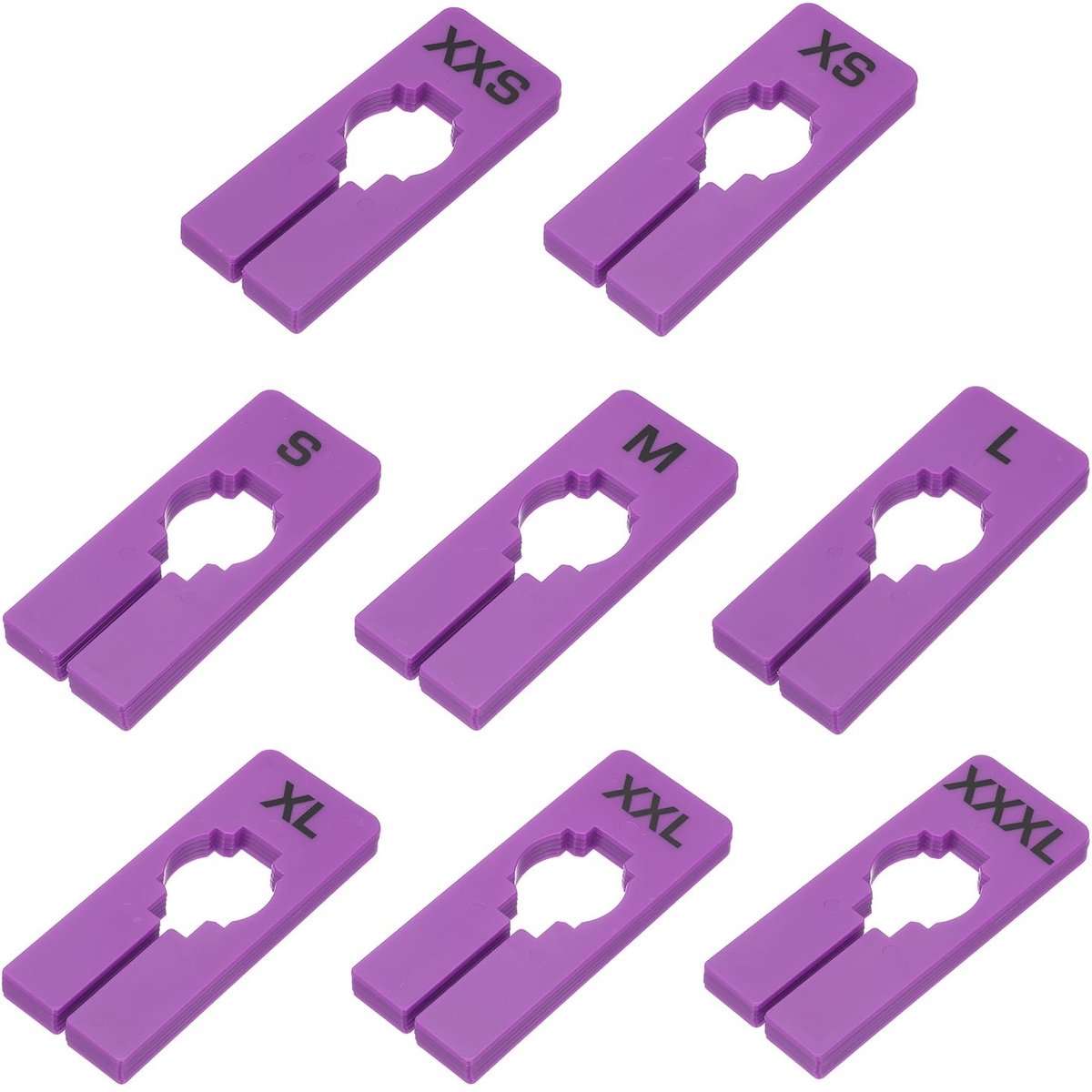 Omgoods - Kledingverdelers voor Hangende Kleding, 40 Stuks in 8 Maten, Lavendel