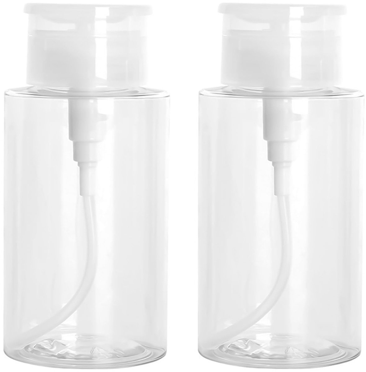 Omgoods - 2 Stuks 300ml Pompflessen voor Cosmetica - Herbruikbaar en Lekvrij