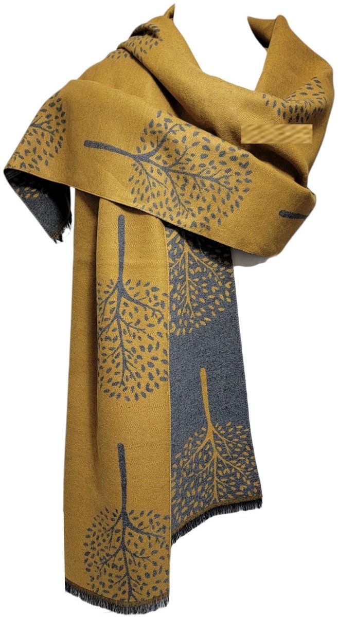 Omgoods - Pashmina Sjaal met Mulberry Bomen Design voor Herfst en Winter