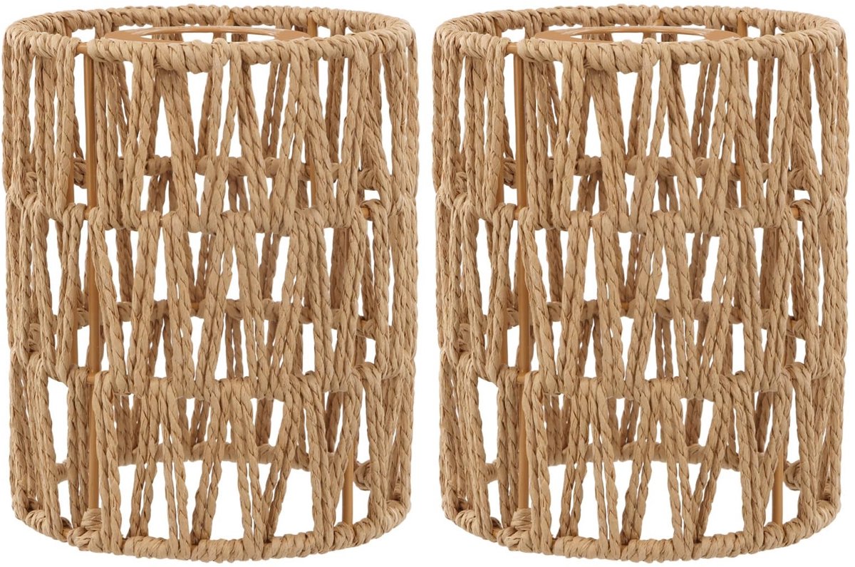Omgoods - Bohemian Rieten Lampenkap 12 cm voor Hanglampen