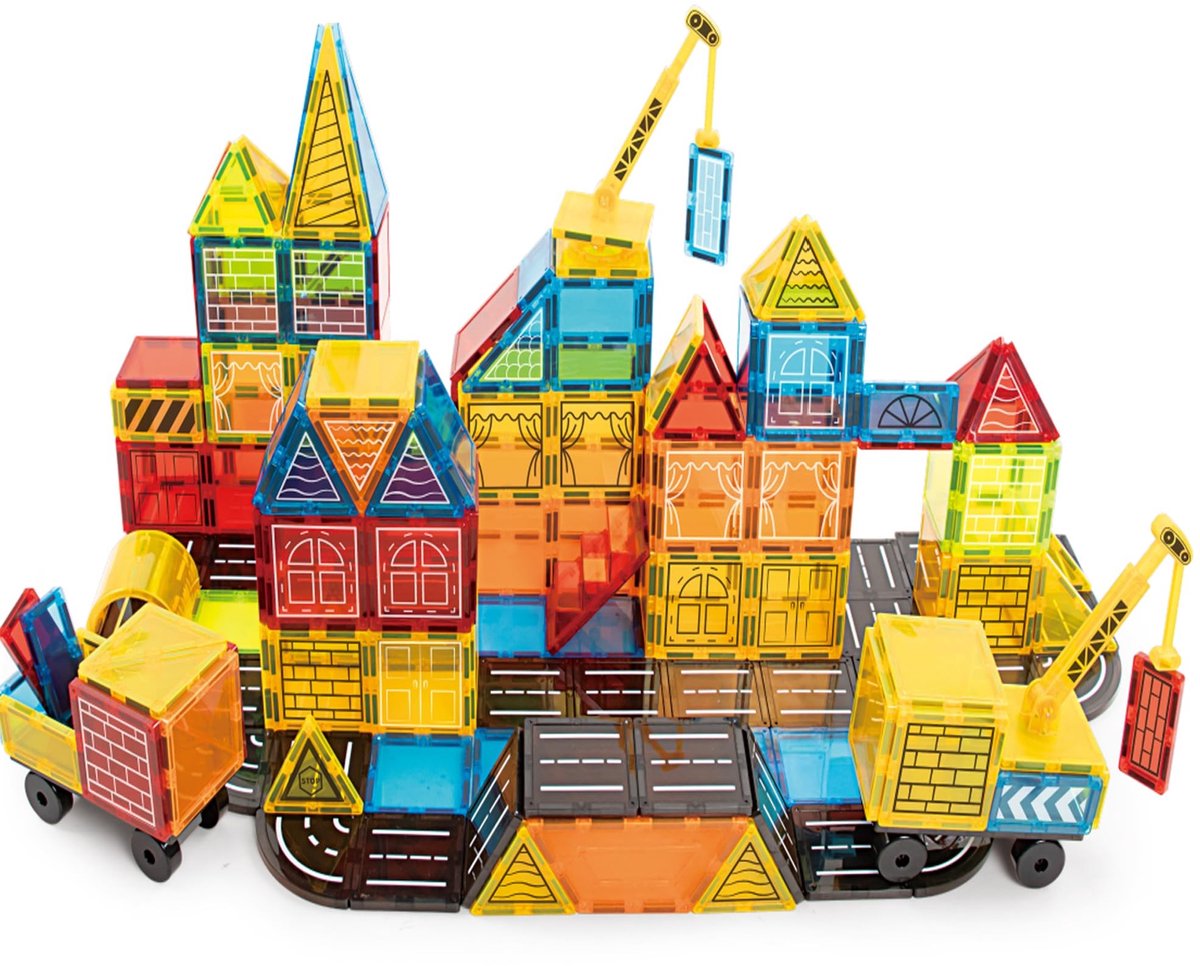 Omgoods - 42 Stuks Magnetische Bouwstenen voor Kinderen