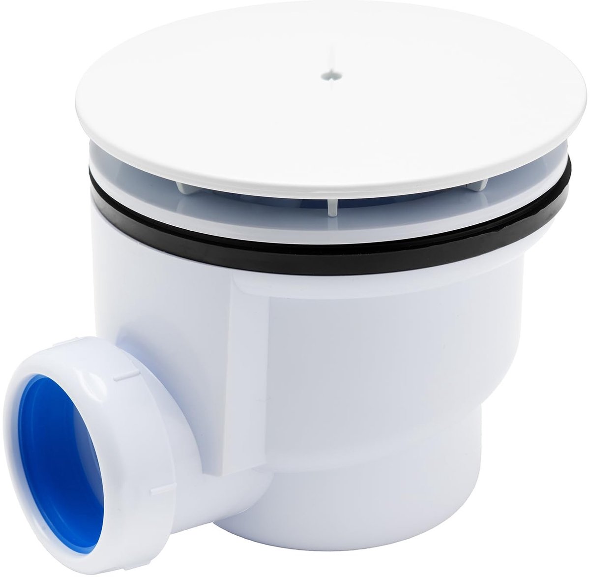 Omgoods - Premium 90mm Douche Afvoer met Witte Deksel
