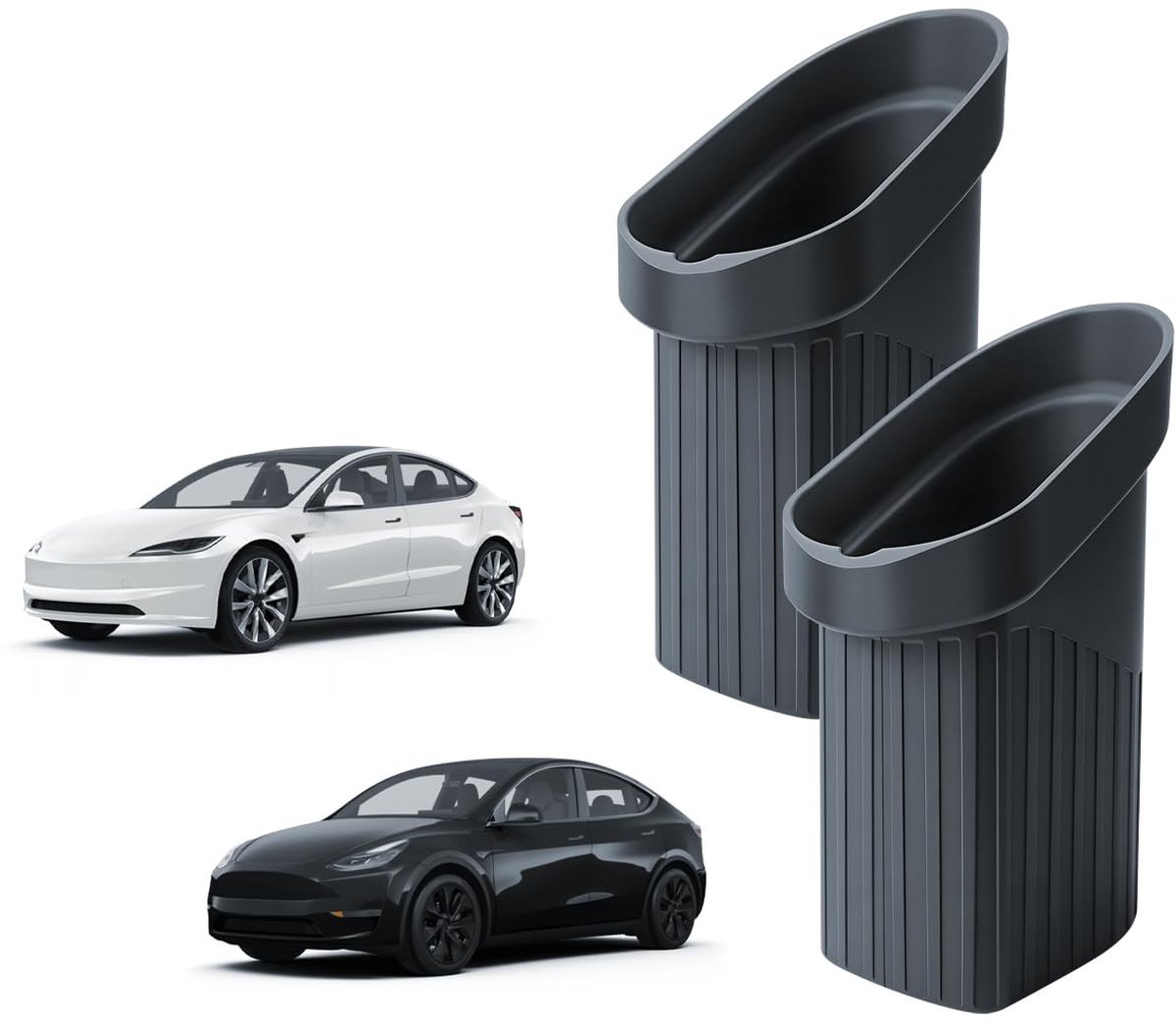 Omgoods - Silicone Opbergbak en Vuilnisbak voor Tesla Model 3/Y