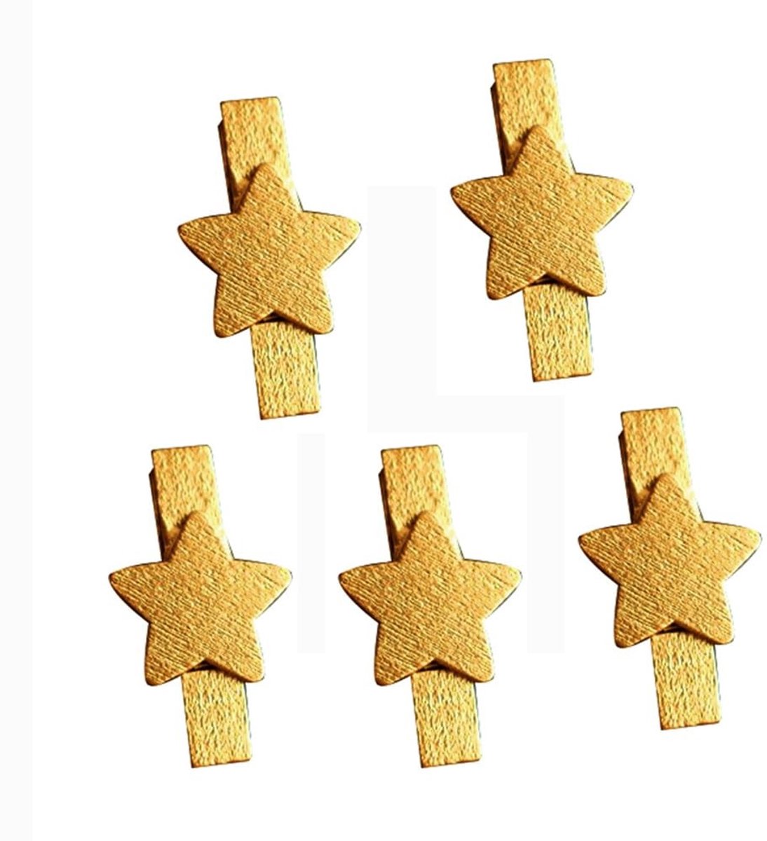 Omgoods - 50 Stuks Mini-Houten Knijpers voor Decoratie