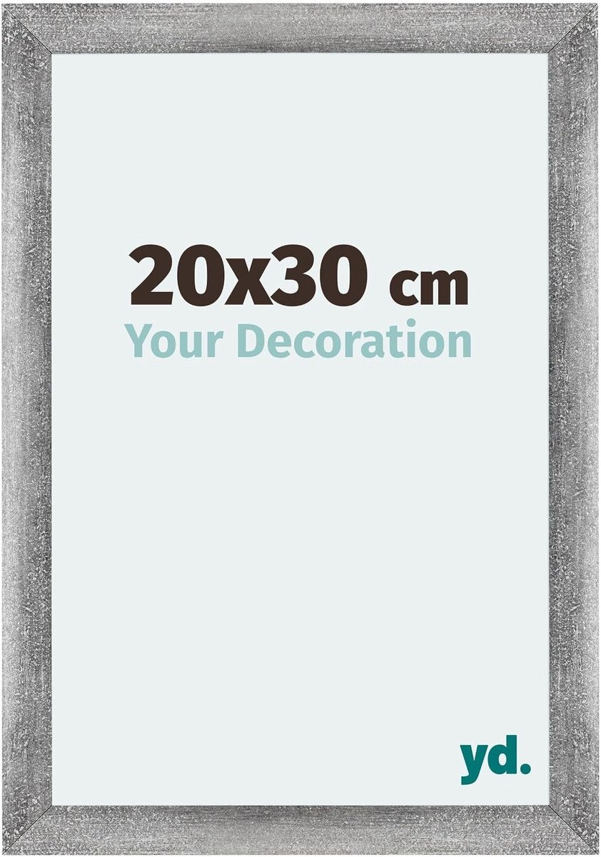 Fotolijst 20x30 cm - MDF lijst met acrylglas - Niet-reflecterend - Makkelijk op te hangen - SnelShoppen