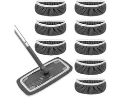 8 stuks herbruikbare microvezelvloerdoeken voor Swiffer Sweeper Mop, 25,4 x 11,5 cm, geschikt voor nat en droog gebruik