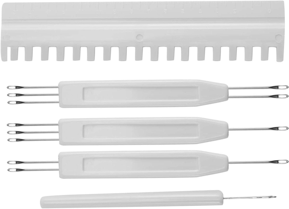 Naald Pusher Set - Breimachine Gereedschap - Kleding Maken - Specifiek voor Brother - 5 Stuks - Wit