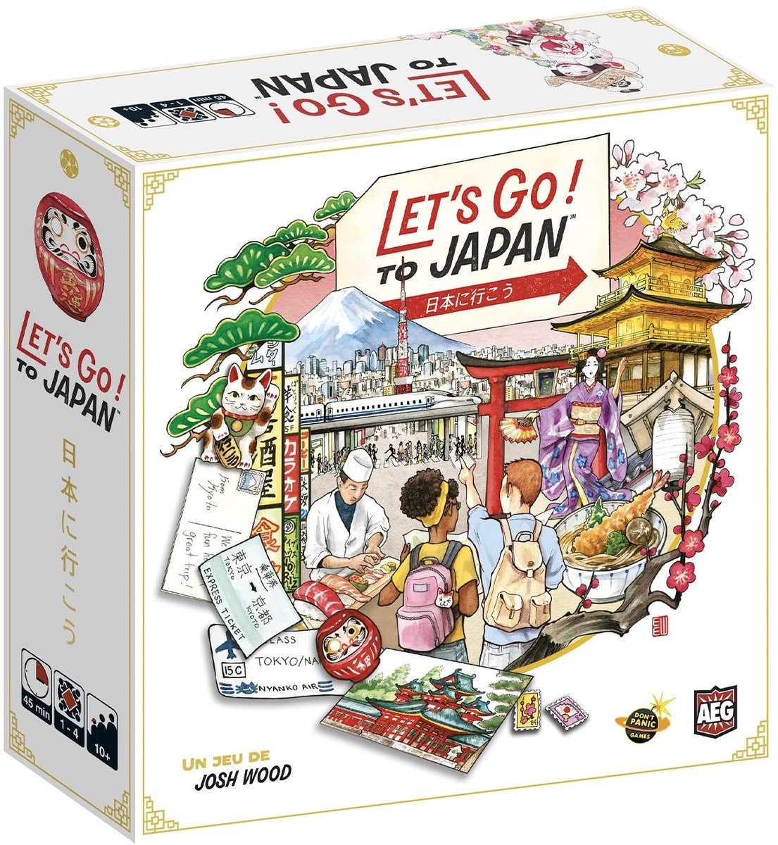 SnelShoppen - Bordspel Let's Go! to Japan | Gezelschapsspel voor 1-4 spelers | Leeftijd 10+ | Speelduur 45 minuten | Franse versie | Perfect voor fees