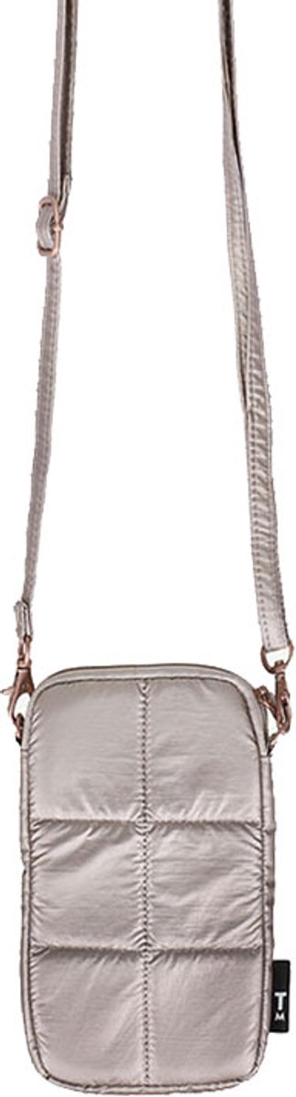 Tinne + mia by rilla go rilla luce puffy phone pouch greige gold
