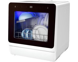 SP® Mini Vaatwasser - Vrijstaande Vaatwasser - Afwasmachine - Wit - 43cm x 43cm x 46cm
