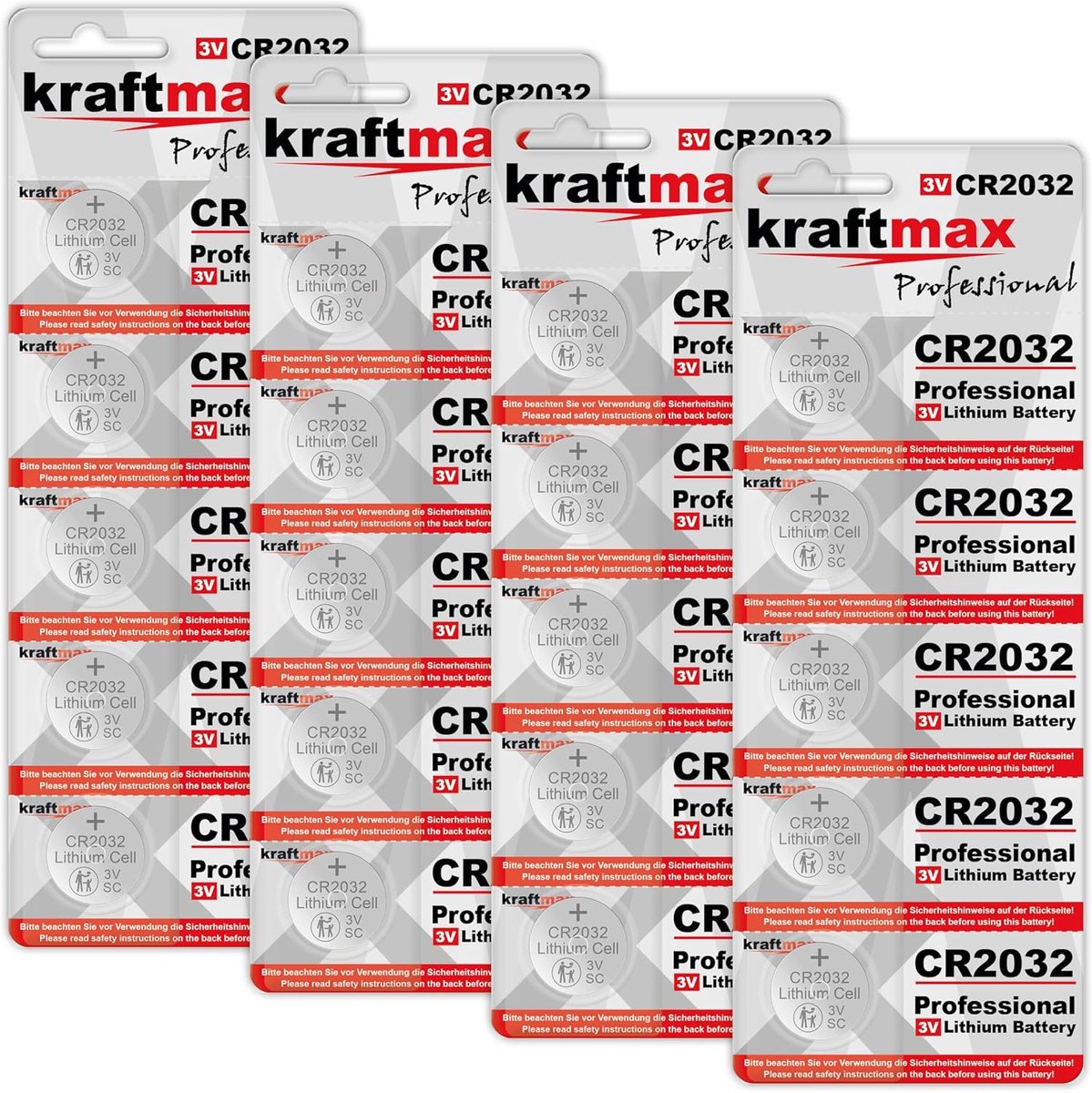 SnelShoppen - 20 Stuks CR2032 Lithium Batterijen - Krachtige 3V Knopcel - Laag Zelfontladingspercentage - Professioneel Gebruik - Ideaal voor Veilighe