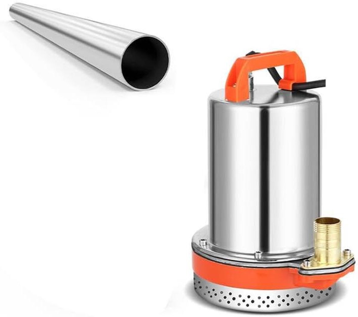 Dompelpomp RVS - Waterpomp Tuin - Water Verplaatsen - Laag Geluidsniveau - 380 W - Zilver