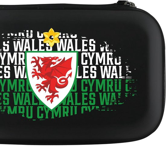 Dart Koffer - Dart Opberger - Darts Organiseren - Gelicentieerd Wales Design - 22cm Breed - Zwart van Dart — afbeelding 5