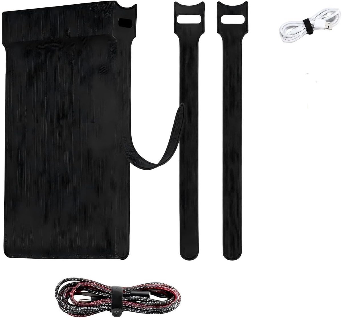 Kabelbinders zwart 150mm - hersluitbaar - zelfklevend - ideaal voor kabelbeheer - ShopVlot