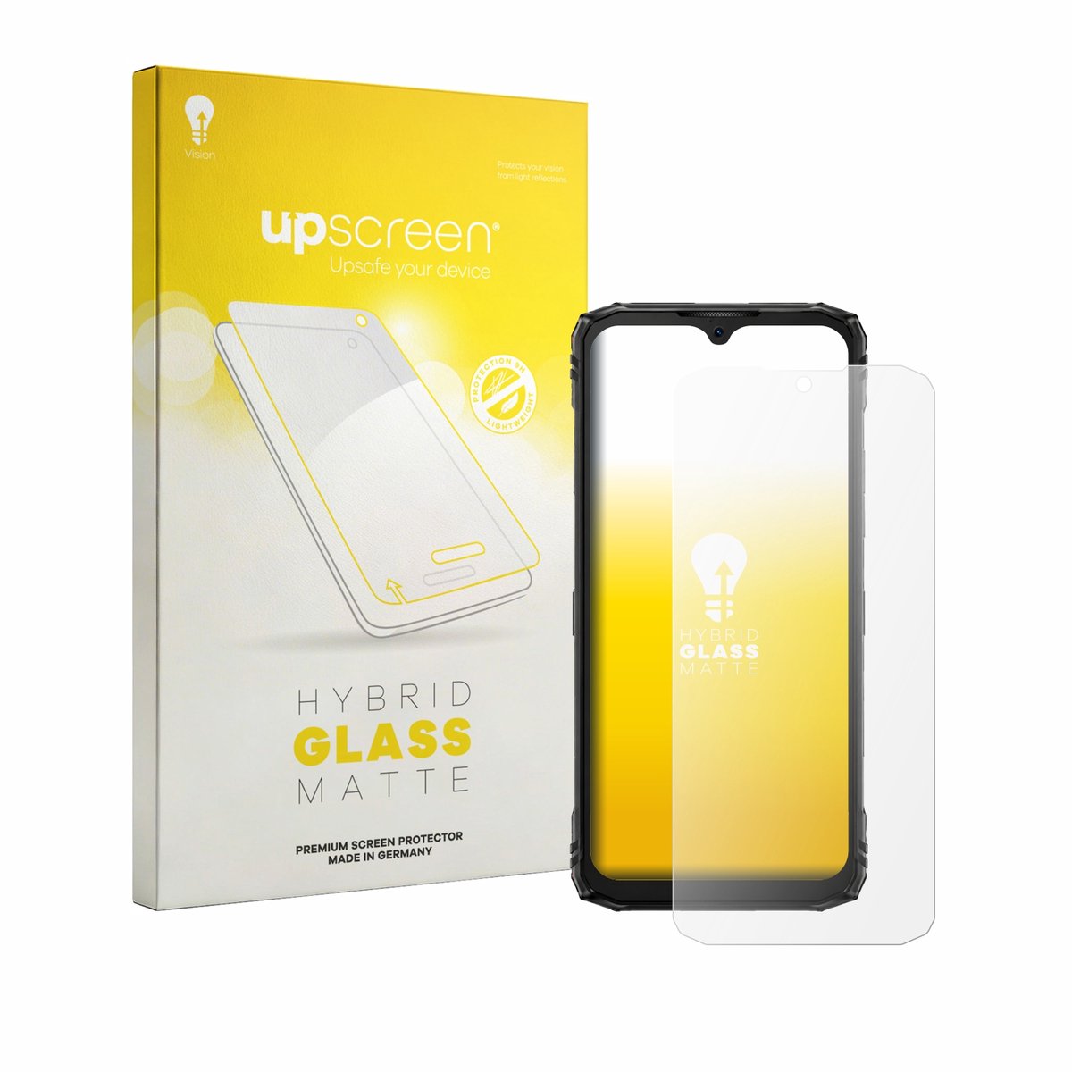 upscreen - Screenprotector voor Doogee Blade 10 Pro Energy - Folie Beschermfolie Beschermglas matte