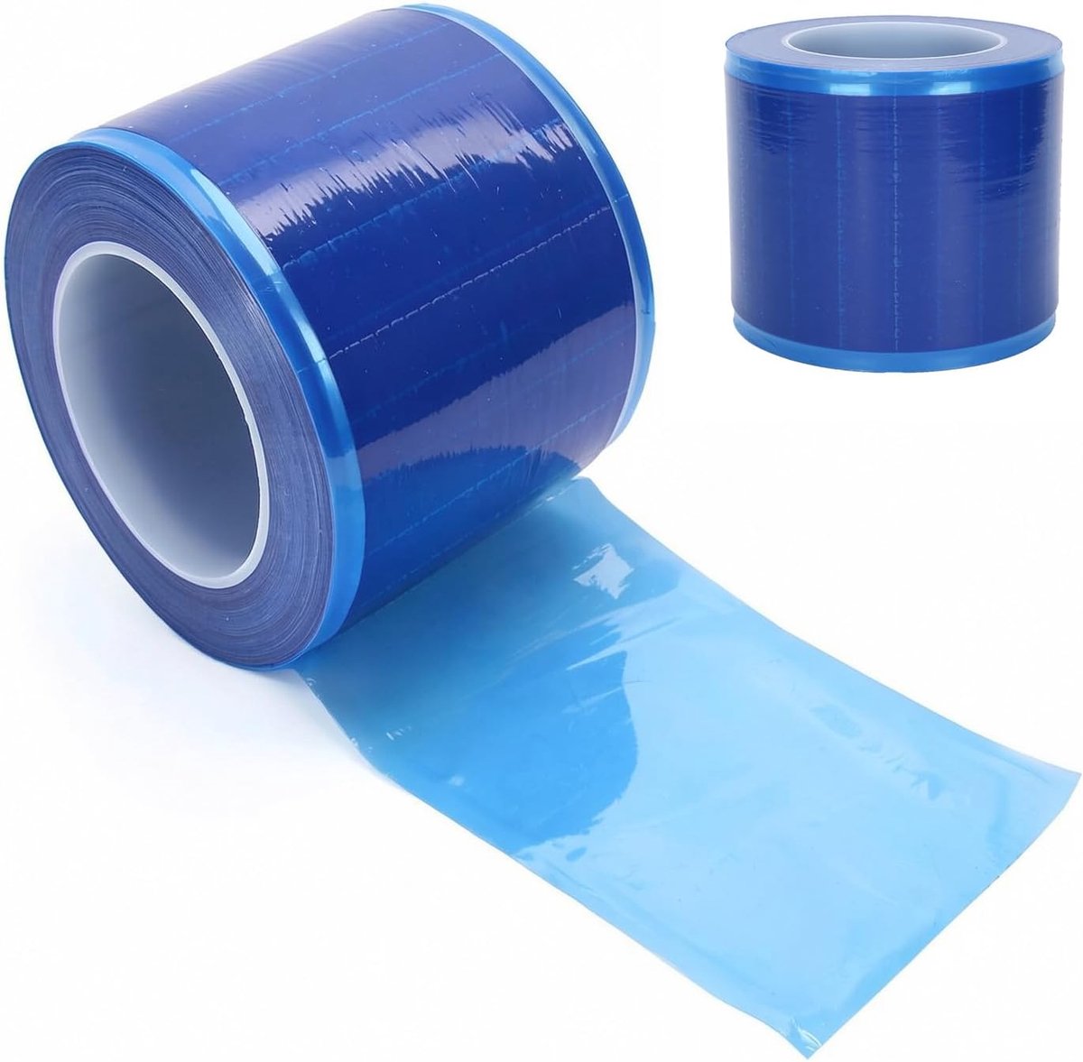 SnelShoppen - Barrier Film Blauw, Tattoo Barrier Film Rol 3.9 x 4.7 Inch, 1200 Vel Plastic Zelfklevende Beschermfolie Tape voor Tandheelkunde, Medisch