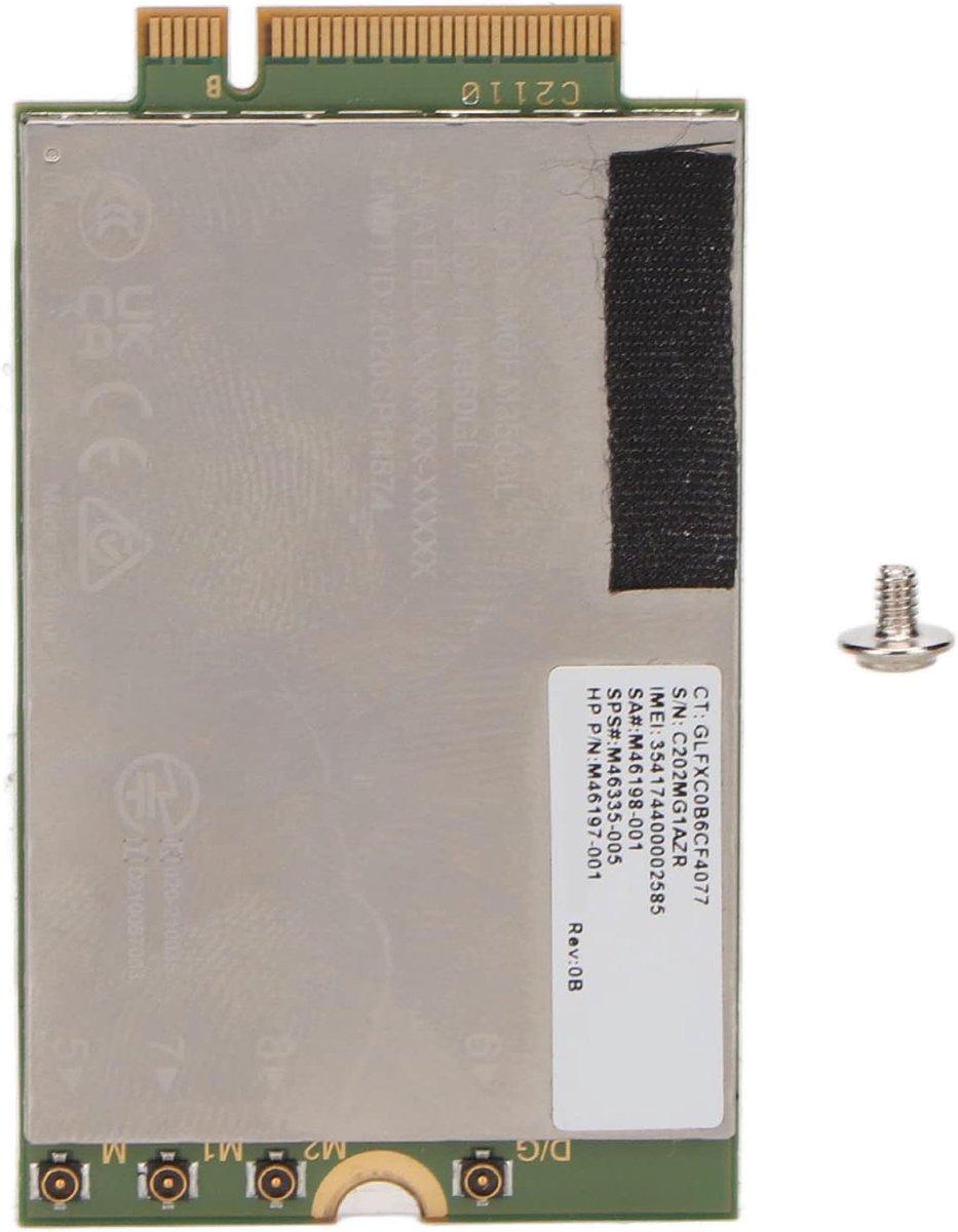 SnelShoppen - 5G LTE Netwerk Kaart Module 4.67Gbps Download 1.25Gbps Upload 4x4 MIMO GNSS FM350 GL Netwerk Kaart voor Laptop Desktop Tablet