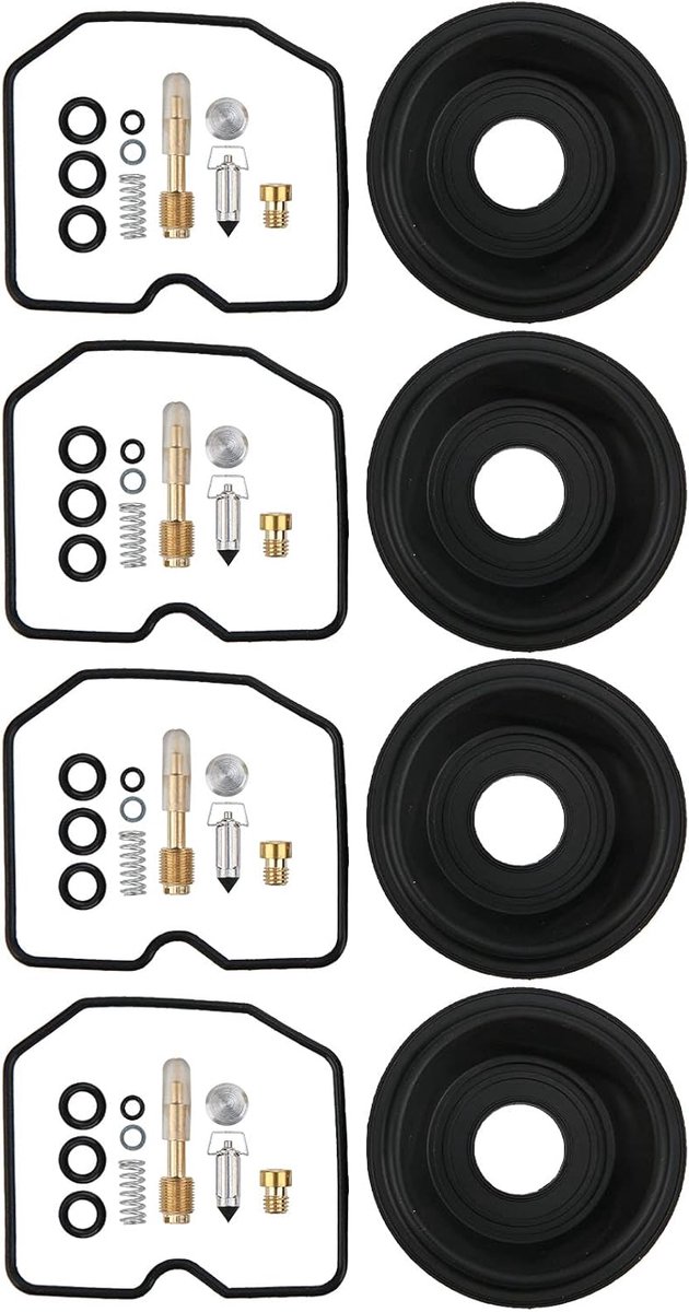 Carburateur reparatieset 4 sets - complete kit - eenvoudig te installeren - geschikt voor GSF600S BANDIT 1996-2003 - ShopVlot