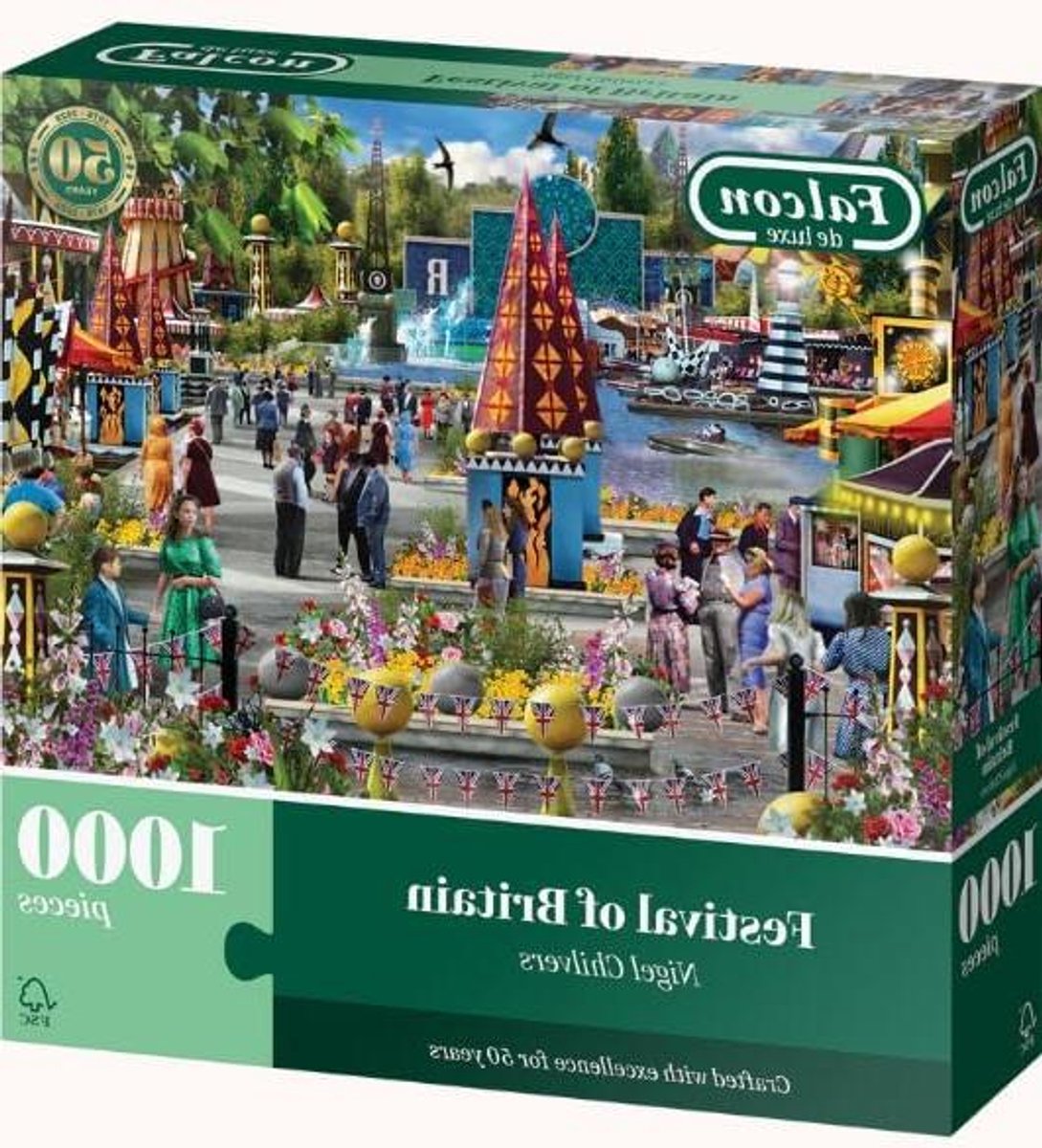 Legpuzzel 1000 stukjes - Puzzel volwassenen - Ontspannen thuisactiviteit - Geïllustreerd door Nigel Chilvers - 1000 stukjes - Meerkleurig