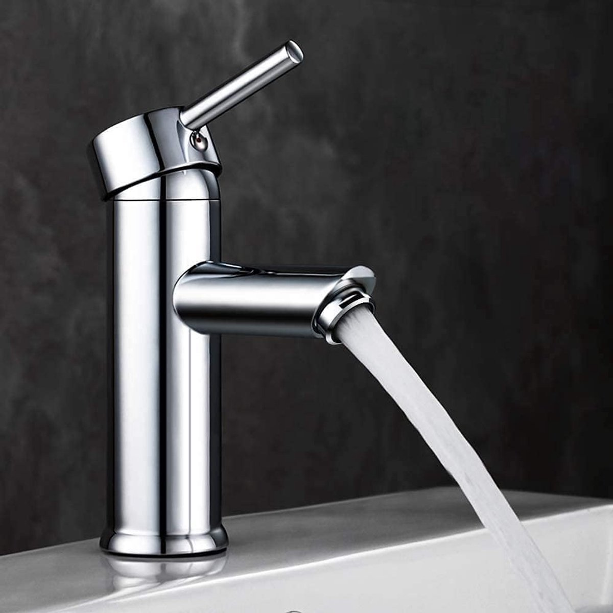 Bathroom Faucet, High Quality Modern Basin Fixture with High Quality Metal Design and Hot and Cold Adjustable Basin - ShopVlot