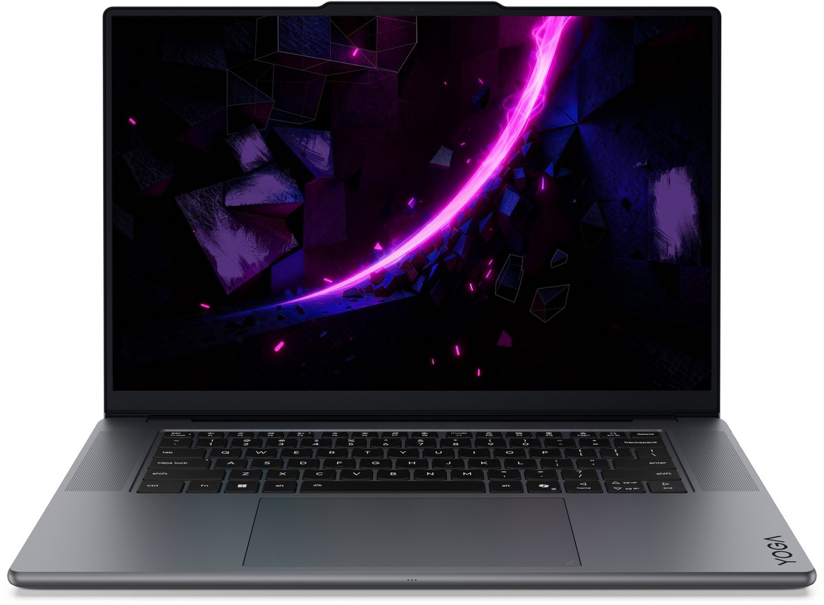 Lenovo Yoga Pro 9 16IPH11 Copilot+ PC Intel Core Ultra 7 356H Laptop 40,6 cm (16") Touchscreen 3.2K 32 GB LPDDR5x-SDRAM 1 TB SSD NVIDIA GeForce RTX 5060 Wi-Fi 7 (802.11be) Windows 11 Home Grijs Engels