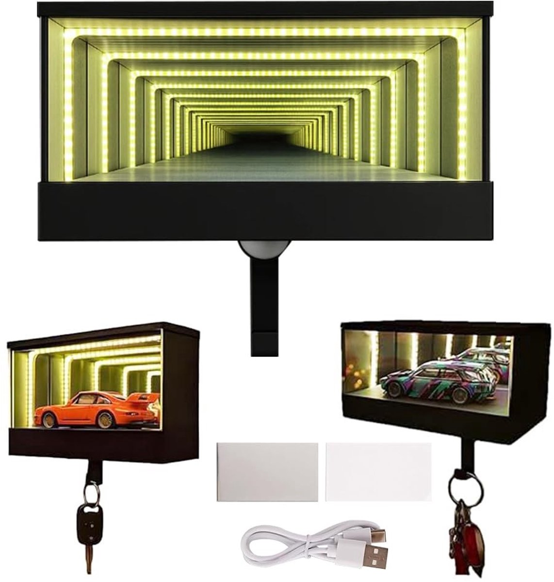Omgoods - Sleutelhanger met LED en USB Oplaadfunctie