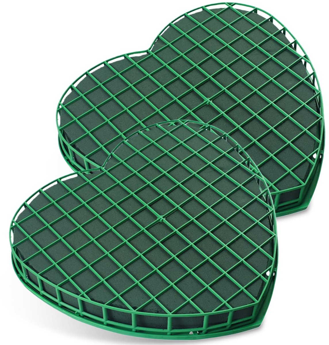 Omgoods - Set van 2 Hartvormige Bloemschuim Cilinders 30cm