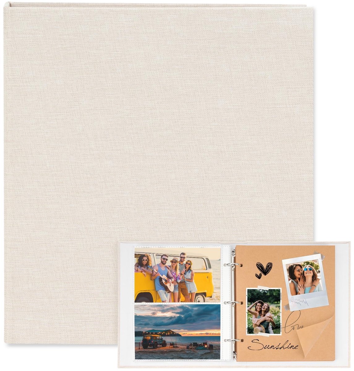 Omgoods - DIY Fotoalbum met 200 Foil Pockets voor 300 Foto's