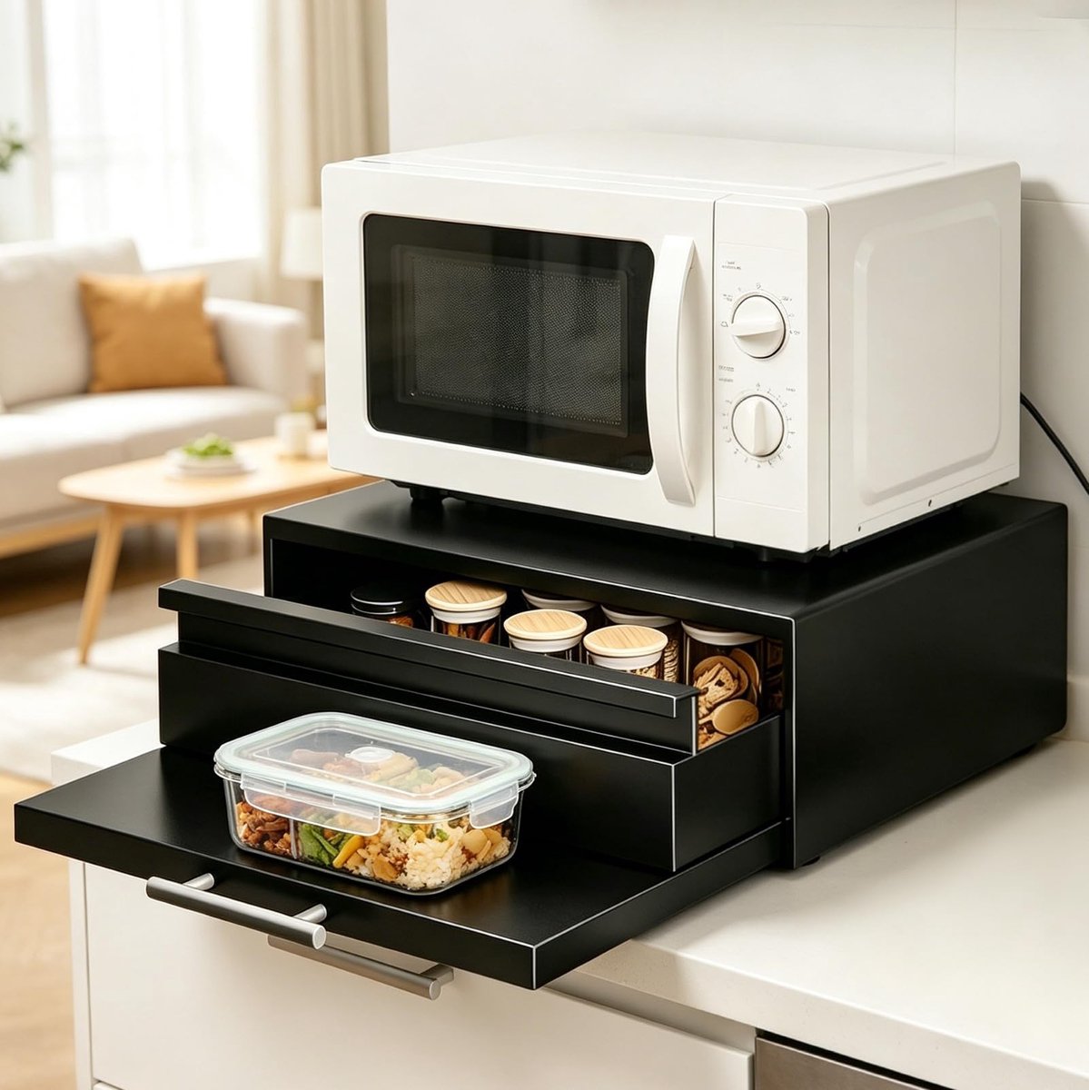 Omgoods - Metalen Magnetronwerkblad-Organizer met Uittrekbare Lade