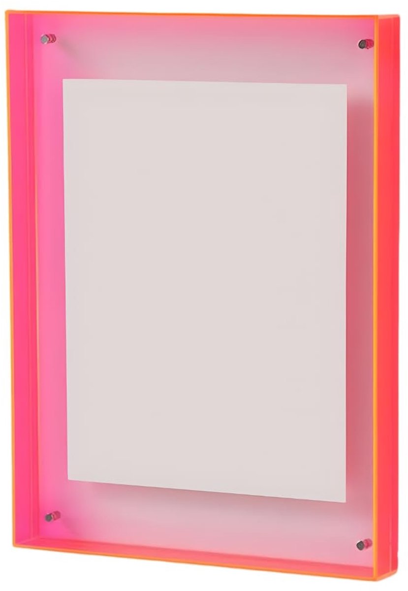 Omgoods - Transparante Acryl Fotolijst met Neonrand - Staand en Hangend