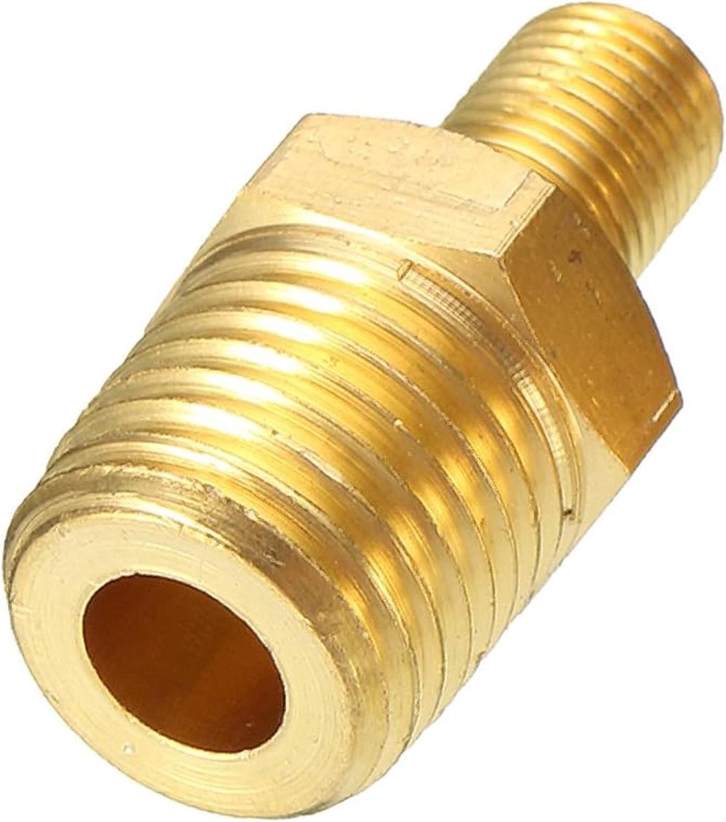 Dailygoods - Messing luchtcompressor - Bandenventiel adapter - Duurzaam materiaal - 1/4 inch NPT-schroefdraad - Persluchtventiel - Geschikt voor lucht...