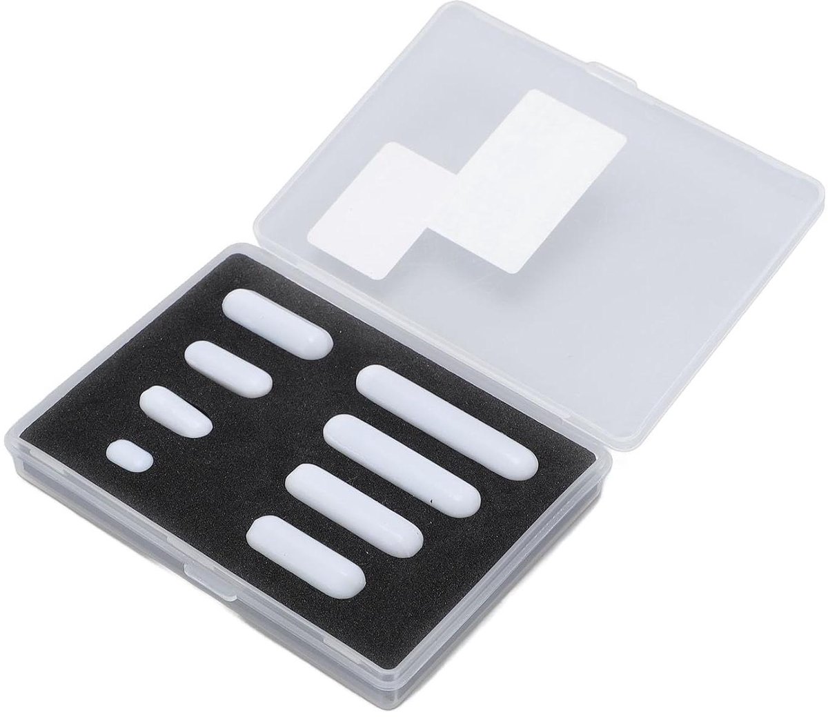 Magnetische Roerstaafjes Set - Magneetroerders PTFE - Laboratorium Mengen - Hoge en Lage Temperatuur - Tot 40 mm - Wit