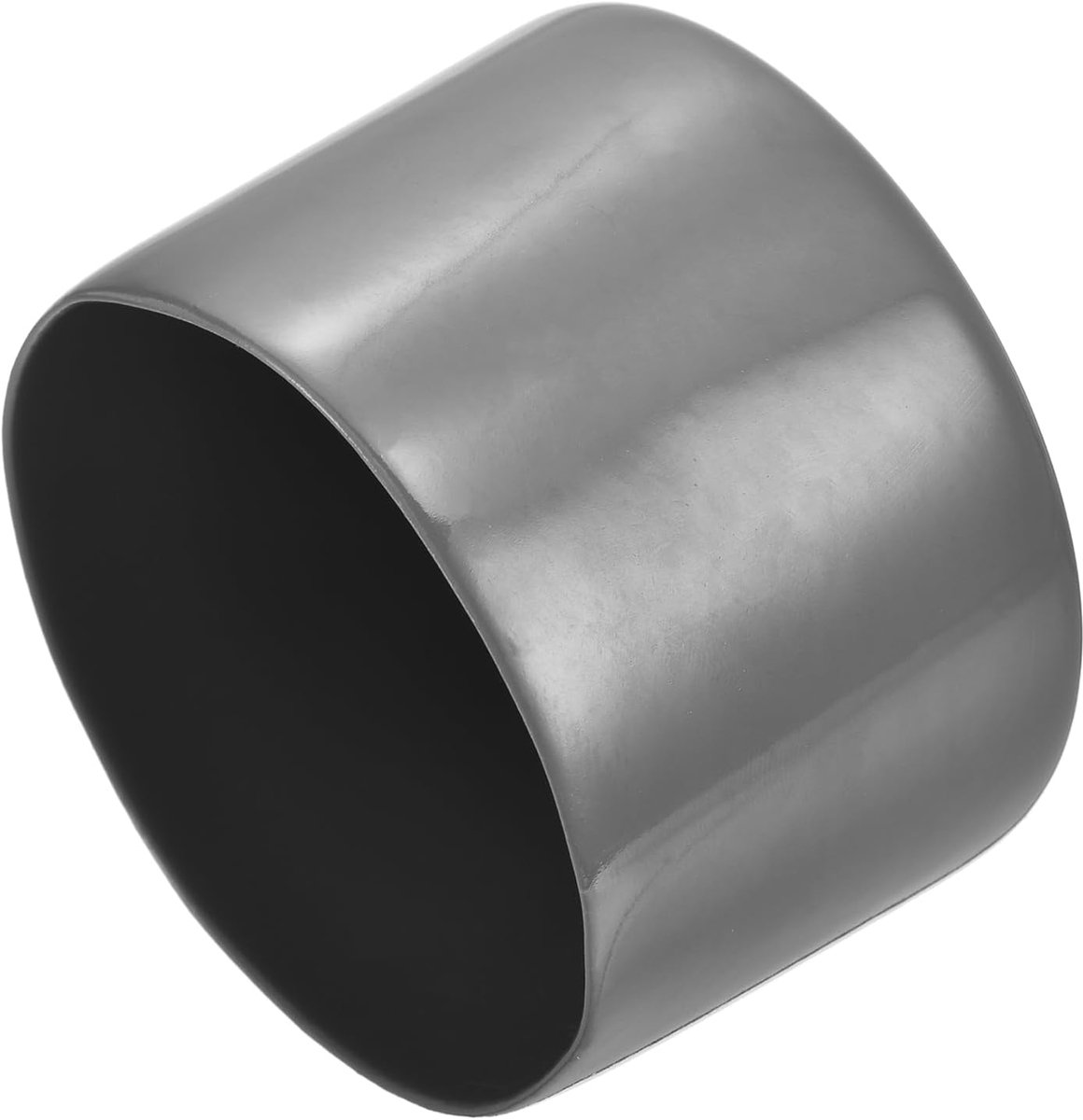 2 afsluitdoppen van rubber 75 mm (3 inch) ID-dop, bouten, ronde buis, schroefdraadbeschermers, donkergrijs