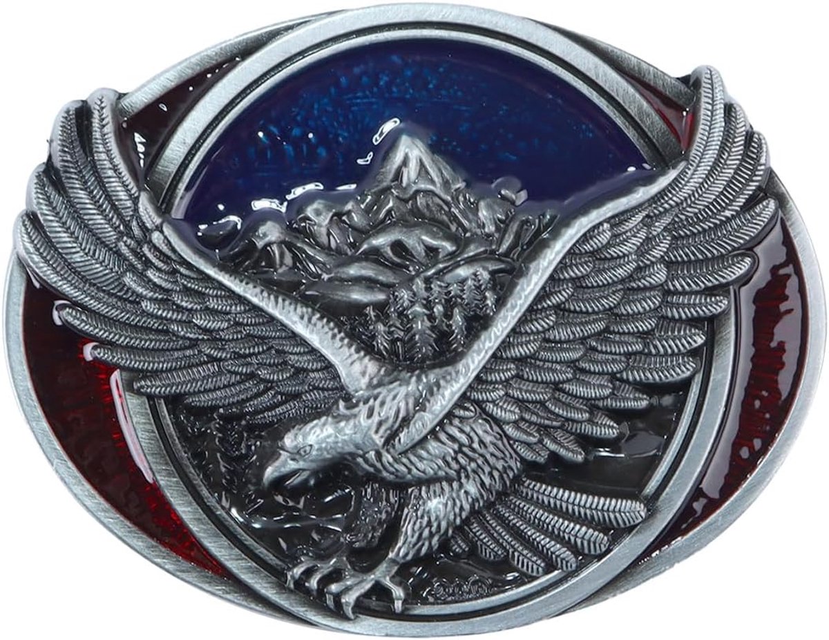 Eagle gesp voor mannen Soaring Eagle Western Cowboy gespen Vintage Rock Country riemgesp