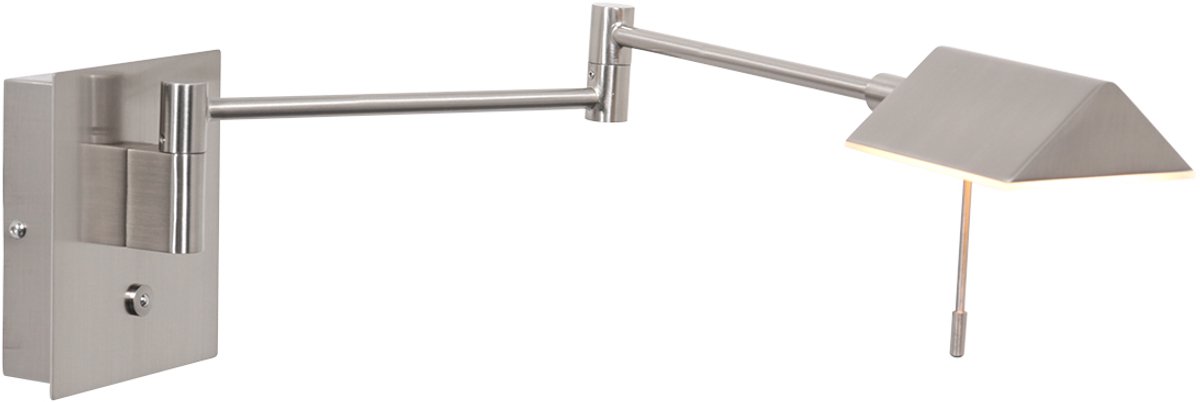 Wandlamp | Retina | ingebouwde vervangbare LED module | grijs zilver | metaal | moderne verlichting, functionele verlichting, directe verlichting