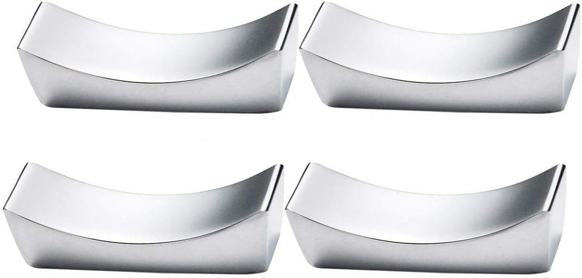 Eetstokjes Houder 4 Pack - Gepolijst RVS - Rest Rack Tool - Ideaal voor de eettafel - ShopVlot