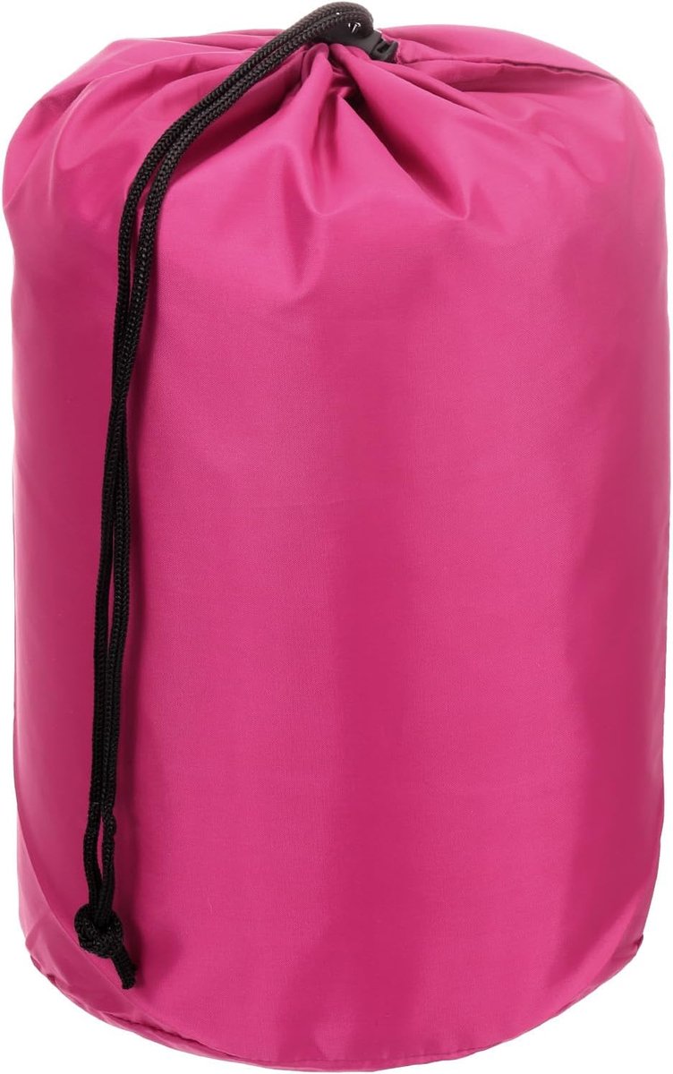 Stuff Sack, 7 x 13 Inch Waterdichte Outdoor Opbergzak Draagbare Trekkoord Stofklep Tas Lichtgewicht Slaapzak voor Camping Wandelen Reizen, Rose Rood