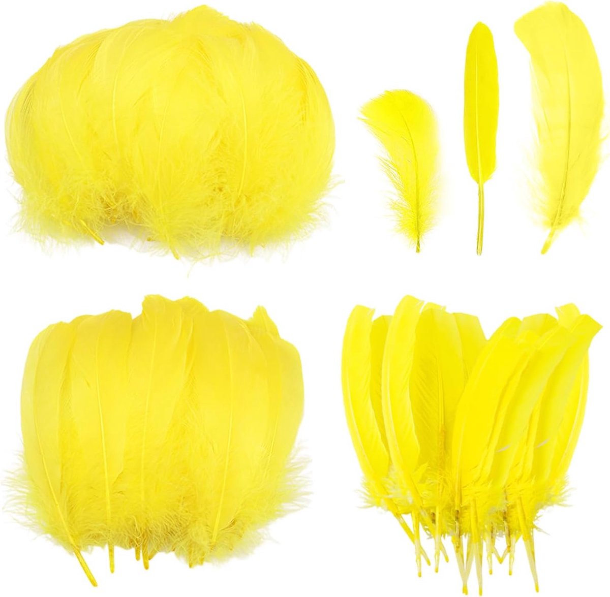 Veren, knutselveren, veerhandwerk, natuurlijke veren, veerdecoraties, die kunnen worden gebruikt voor het maken van kledingaccessoires, hoofddeksels en meubeldecoraties, enz.