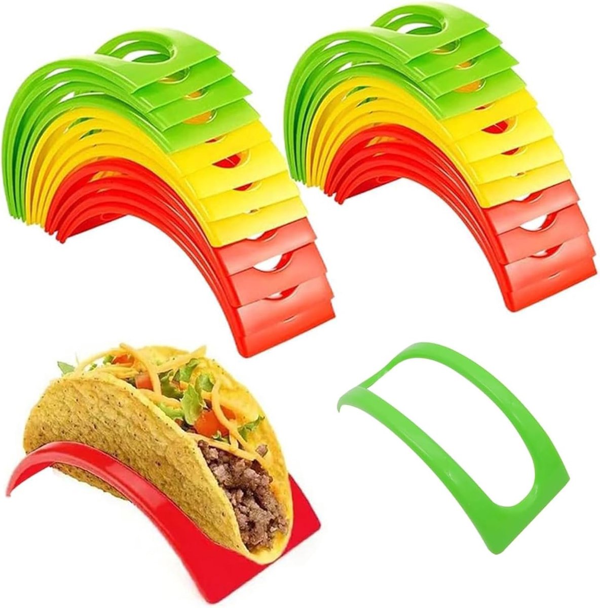 Taco Houder, 32 stuks Taco Houder Standaard, Taco Schaaltjes, Hard Plastic Taco Shell Houder Rack, Taco Standaard, Voor Restaurant, Thuis