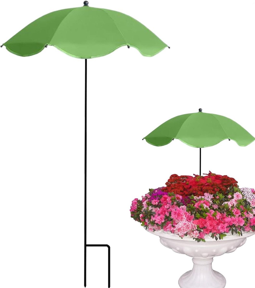 Plantenparaplu - Tuinparaplu Beschermhoes - Bescherming Planten - Verstelbaar Ontwerp - 103 x 60 cm - Groen