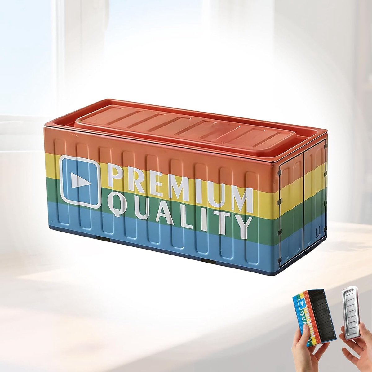 SnelShoppen - Mini Opbergbak Organiser, Bureau Organizer, Pennen Doosjes, IJzeren Opbergdozen voor Kleine Onderdelen, Kantoorbenodigdheden, Zeecontain