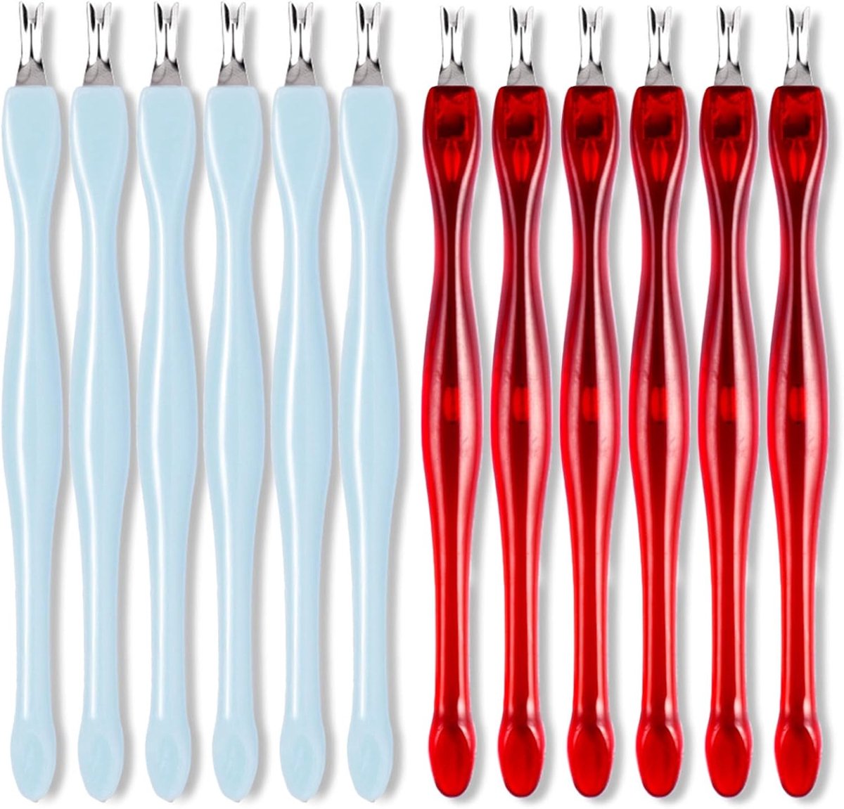 Nagelriemschuiver, 12-delige nagelriemsnijderset, nagelverzorgingsgereedschap, nagelriemschuiver, nagelriemvork voor - ShopVlot