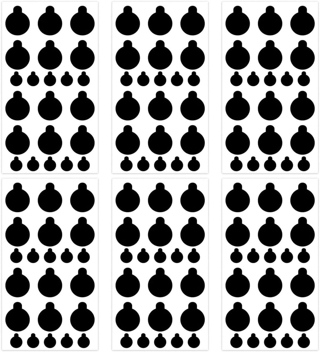 SnelShoppen - 6 x Camera Cover Stickers, Zelfklevende Privacy Stickers voor Computers, Mobiele Telefoons en Tablets, 88.9 x 50.8 mm, Dun Ontwerp, Hoog