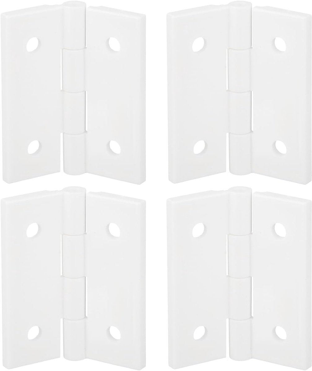 Scharnieren 4,6 x 3,8 cm opvouwbare scharnieren mini hardware voor tafelblad met montagegat voor ambachtelijke dozen hoezen wit