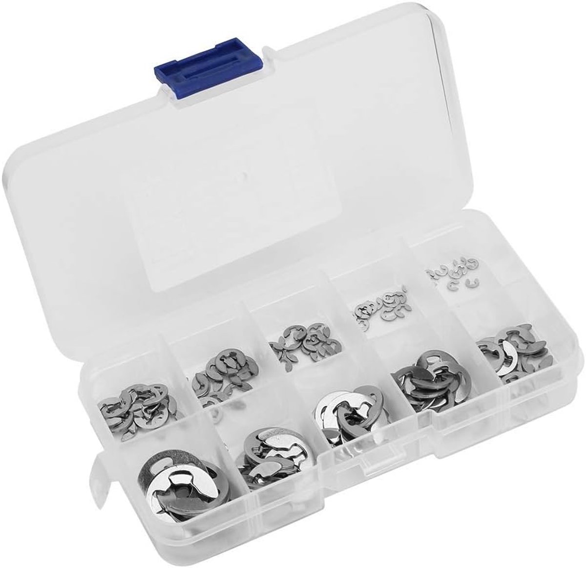 Kit, 120 Stuks 304 Roestvrijstalen E-Clip Borgveer Borgring Kit 1,5