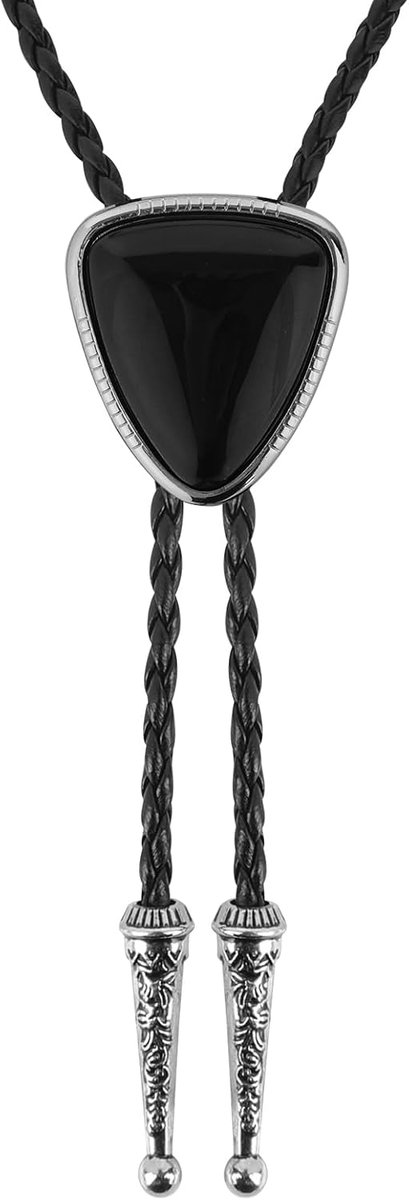 Tie, Gevlochten Leren Western Cowboy Bolo Ties Stijlvolle Kledingaccessoires Geschikt voor Vrouwen Mannen