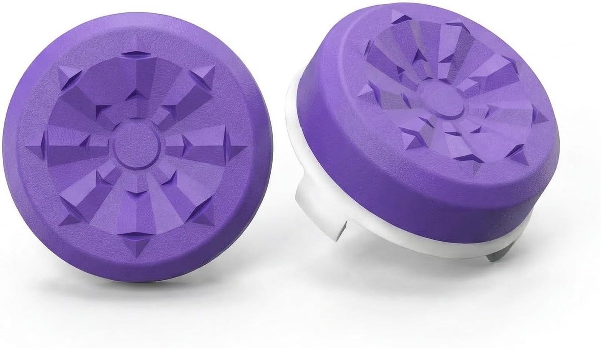 SnelShoppen - Non-slip Silicone Thumbsticks voor PS4/PS5 - Paar van 2 Gaming Controller Caps - Comfortabele Joystick Bescherming in Paars - Hoogwaardi
