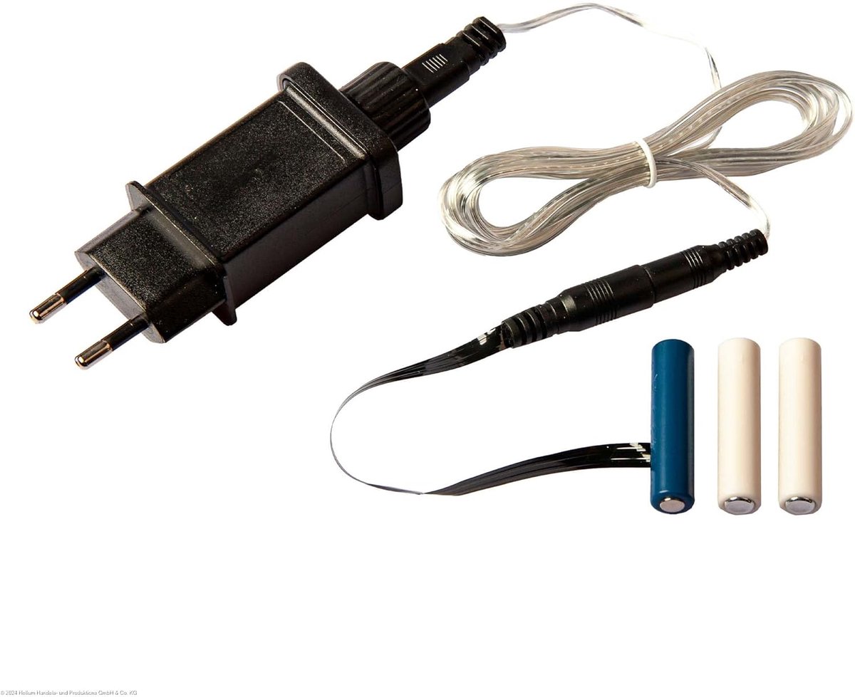 Batterijadapter 3 x AAA, vervanging voor 3 x AAA batterijen, 1,8 m transparante kabel, 4,5 V batterijvoeding, adapter, 3 x AAA 3 stuks batterijdummy, batterij-eliminator voor decoratie,