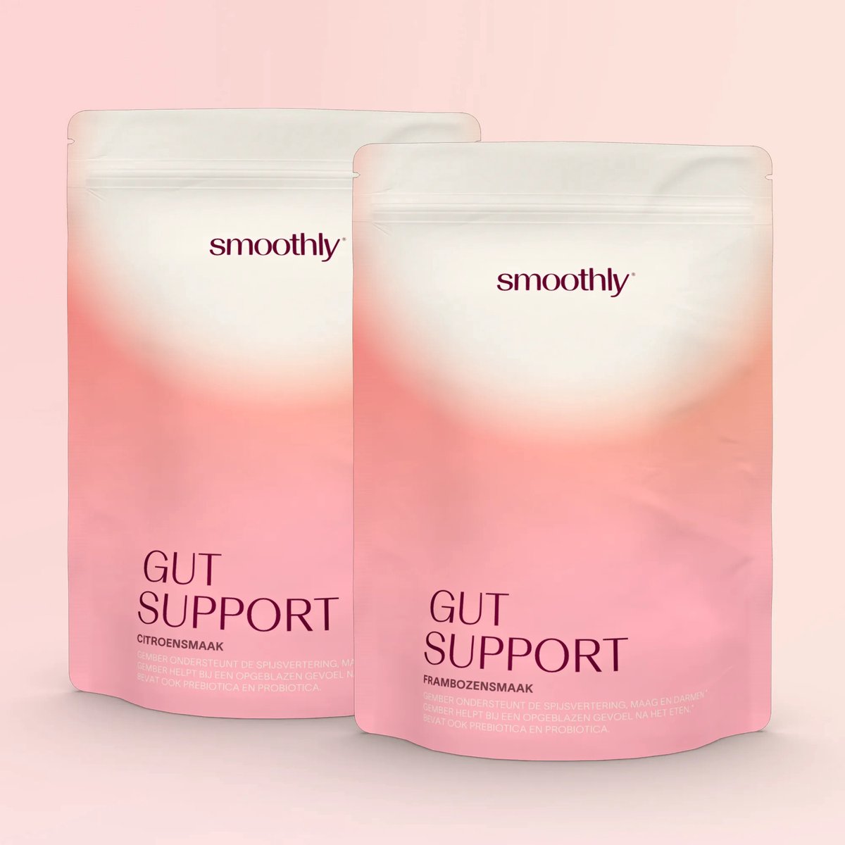Smoothly Gut Support Duo | Framboos & Citroen | 60 doseringen